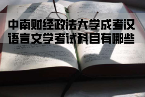 中南财经政法大学成考汉语言文学考试科目有哪些
